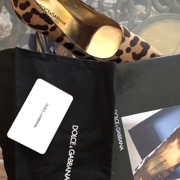 NIB DOLCE & GABBANA LEOPARD PUMP - Picture 7 of 8
